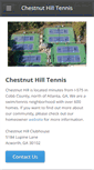 Mobile Screenshot of chestnuthilltennis.org